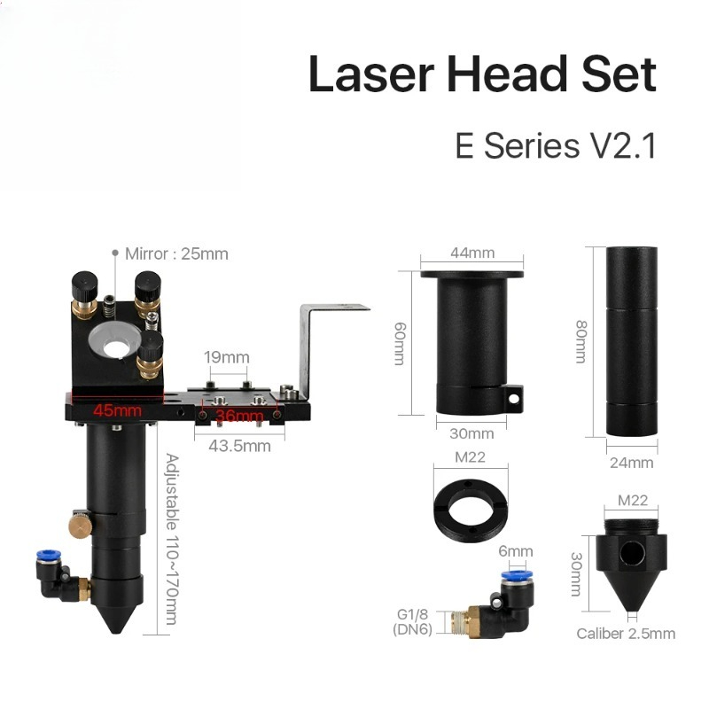 Co2 Laser Mirror - Conjunto de Cabeça CO2 Cloudray E
