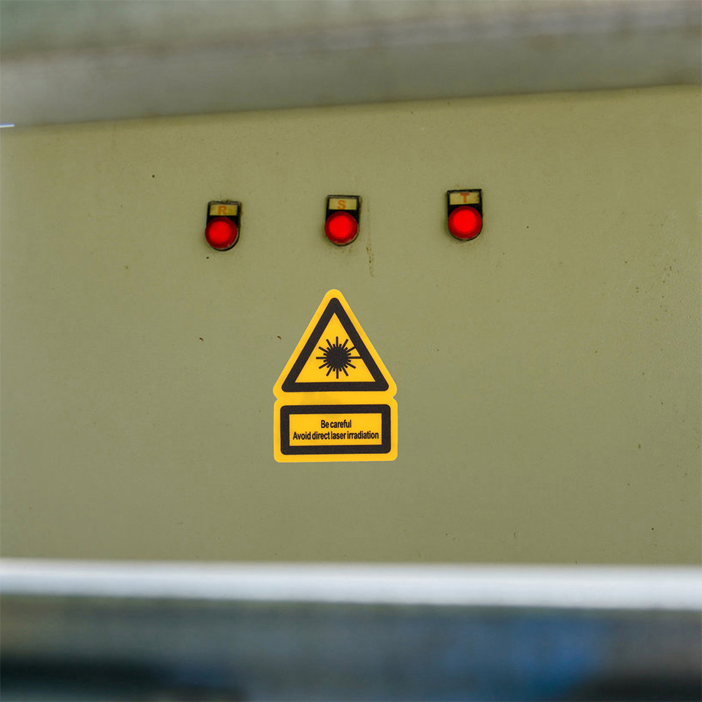 Industrial Lasers - Etiquetas de advertência a laser, 2