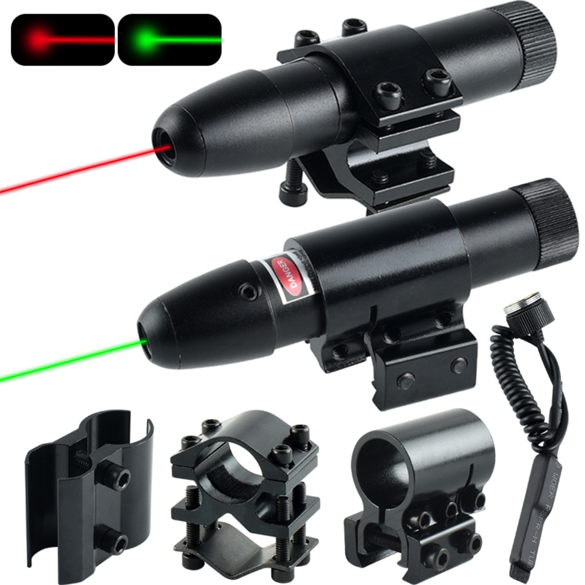 Industrial Green Laser - Mira Laser Tática Vermelha e Verde
