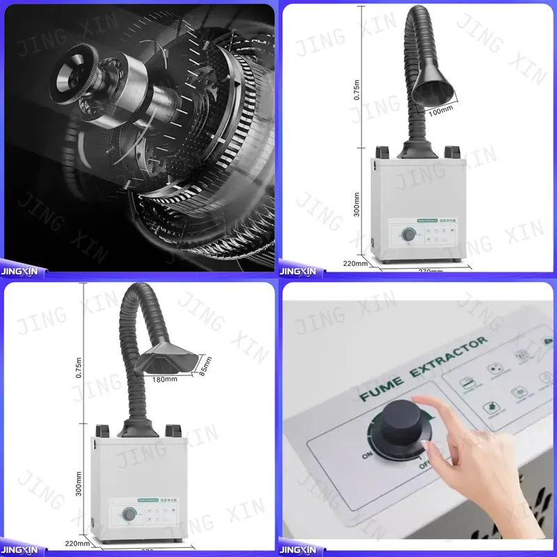 Industrial Laser Engraving Machine For Metal - Purificador de Fumaça Personalizado de 120W
