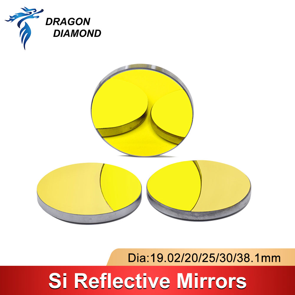 Co2 Laser Mirror - Dragão diamante 3 pçs silício co2