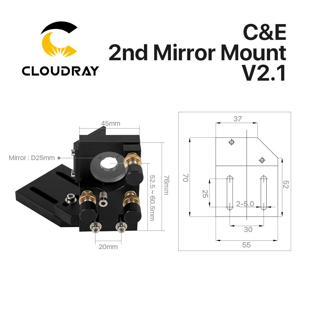 Cloudray co2 preto segundo esp - Co2 Laser Mirror avaliação e preço