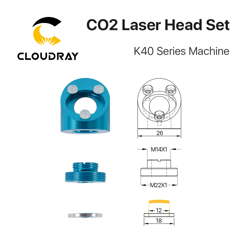 Cloudray cabeça de laser co2 p - Co2 Laser Mirror avaliação e preço