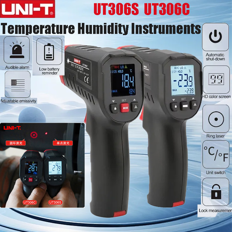 UNI-T ut306s ut306c termômetro - Industrial Laser Thermometer Gun avaliação e preço