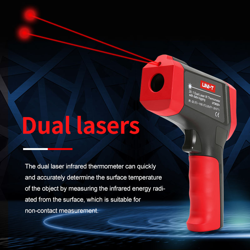 UNI-T-Digital sem contato term - Industrial Laser Thermometer Gun avaliação e preço