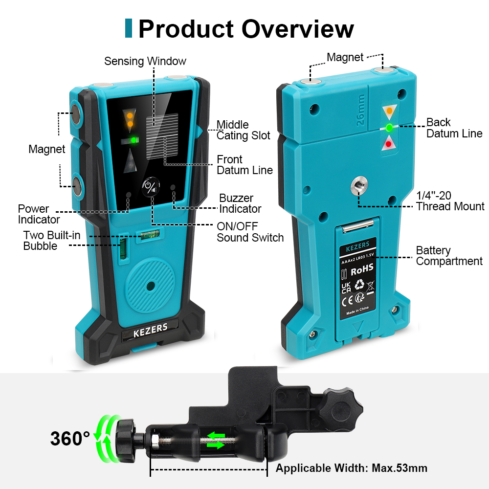 KEZERS Detector receptor de ní - Industrial Green Laser avaliação e preço