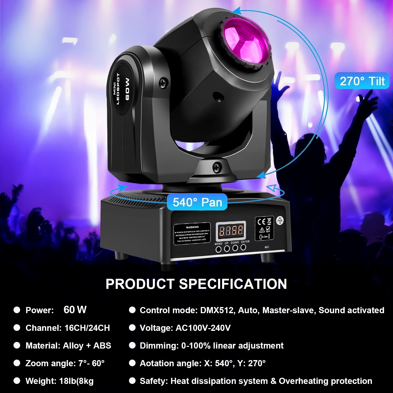 2 pçs 60w mini led dmx gobo mo - Laser Power Supply 60W avaliação e preço
