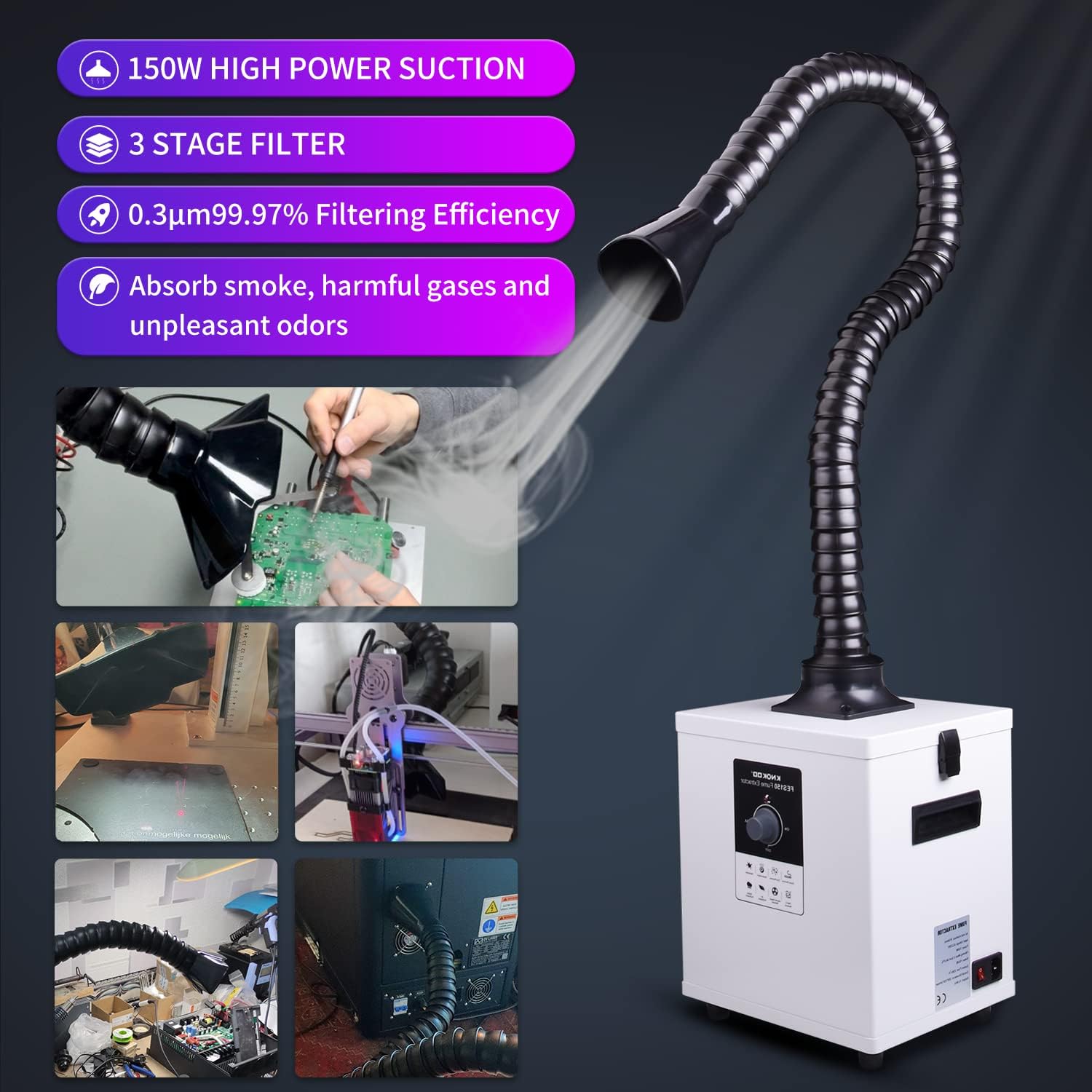 Extrator de Fumaça a Laser Ind - Fume Extractor Laser avaliação e preço