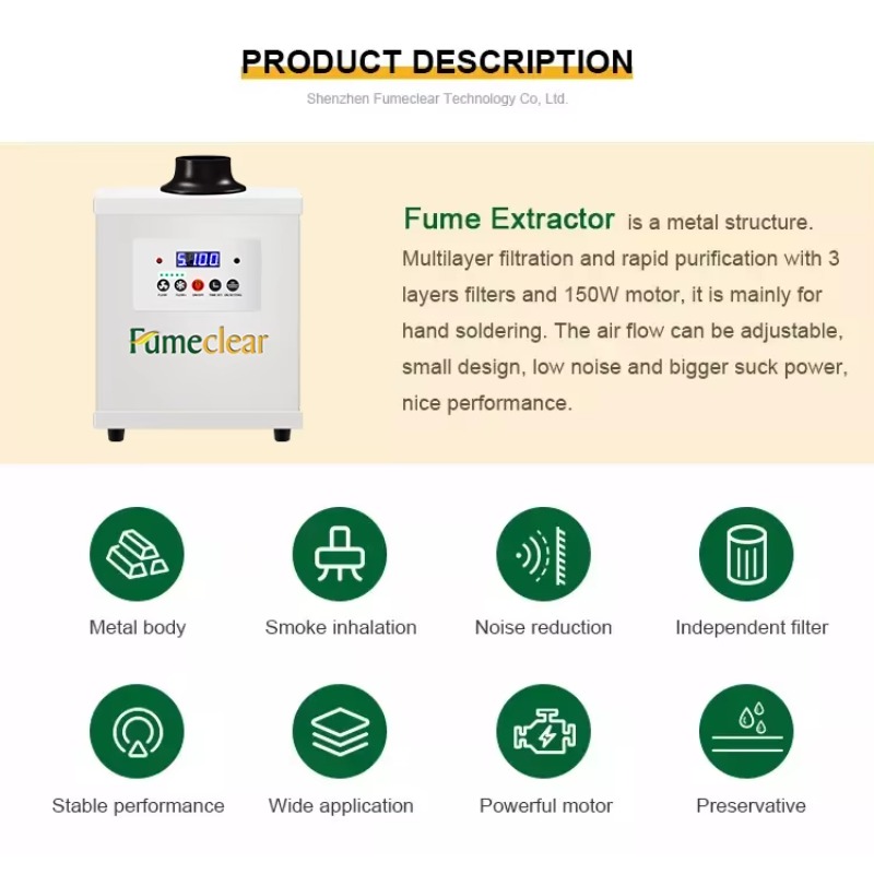 Extrator de fumaça de soldagem - Fume Extractor Laser avaliação e preço