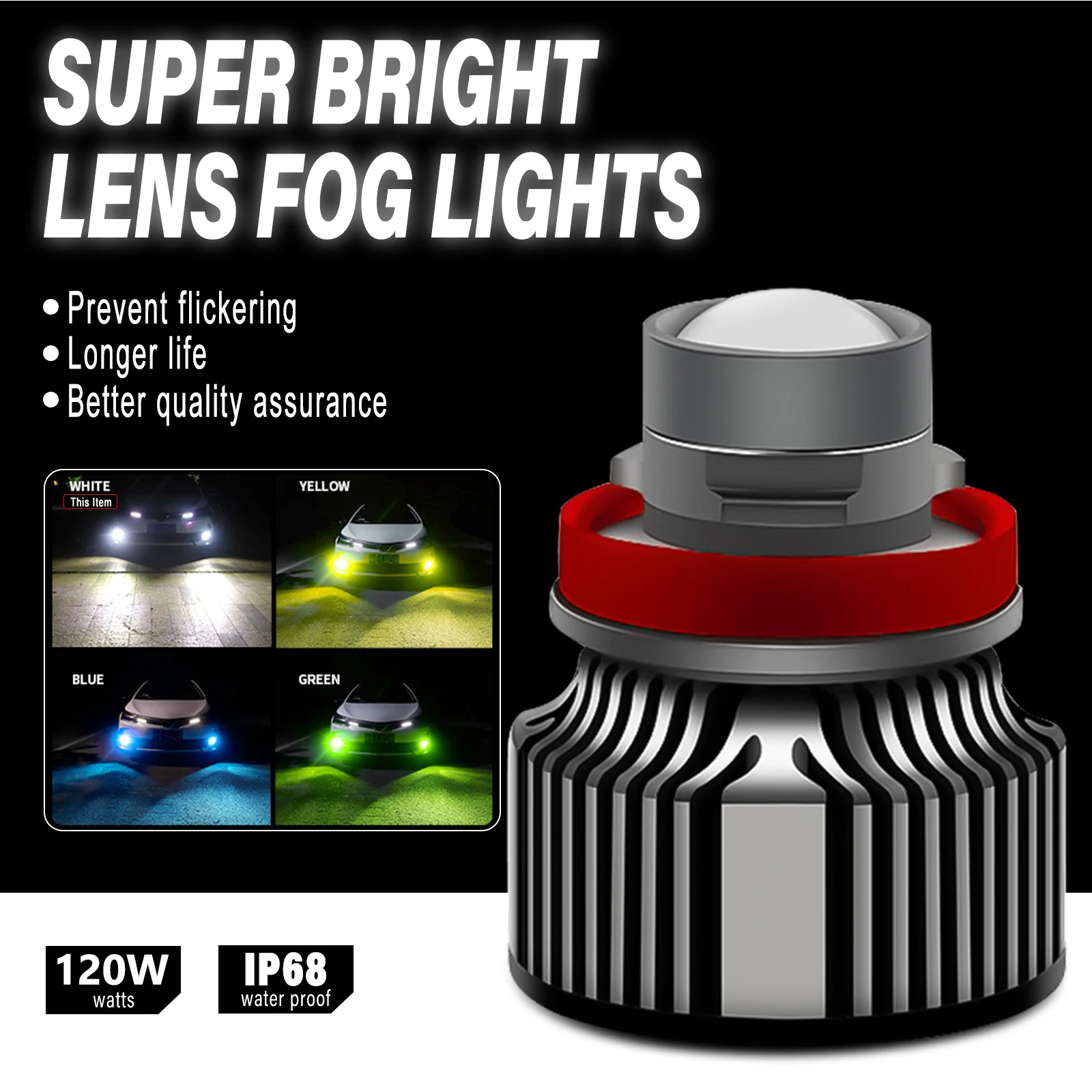 Lâmpada de Neblina LED H11 com - Industrial Green Laser avaliação e preço