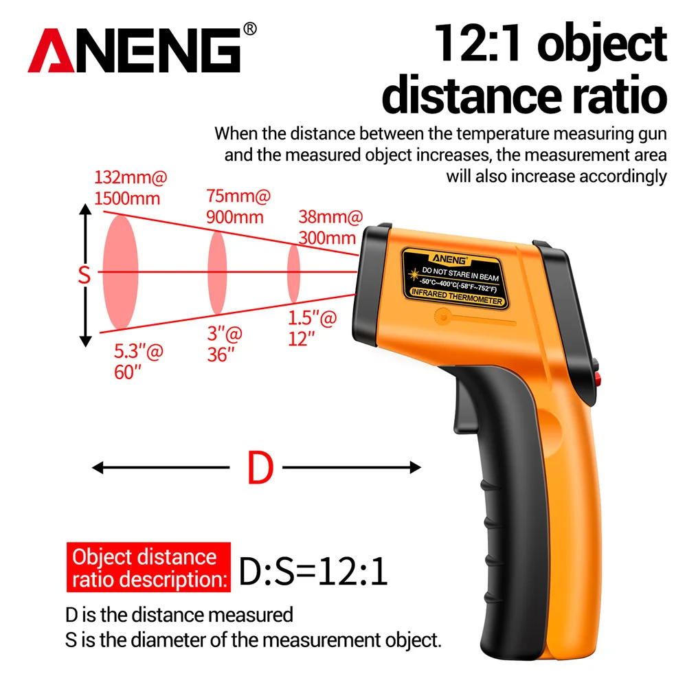 Termômetro Infravermelho Digit - Industrial Laser Thermometer Gun avaliação e preço