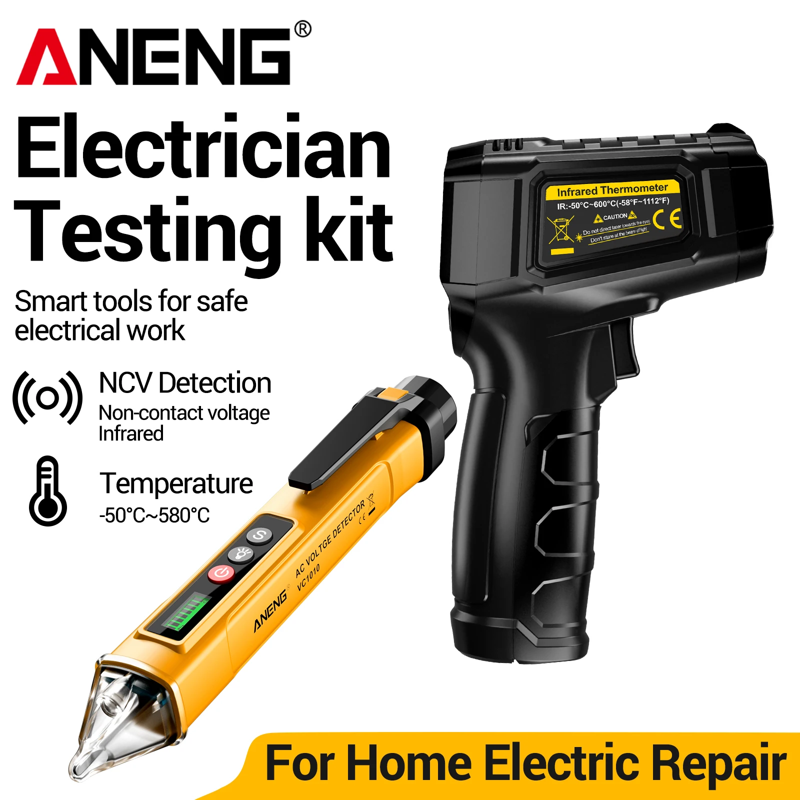Termômetro a laser ANENG TH202 - Industrial Laser Pen avaliação e preço