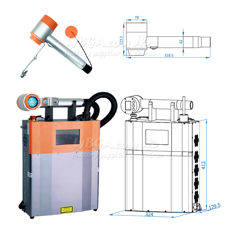 LY-LCG100A 100W Máquina de lim - Industrial Lasers avaliação e preço