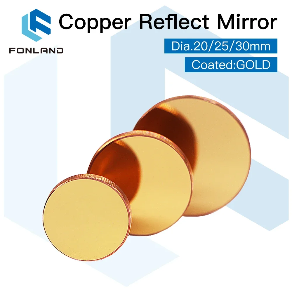 3 pçs fonland cobre refletir e - Co2 Laser Mirror avaliação e preço