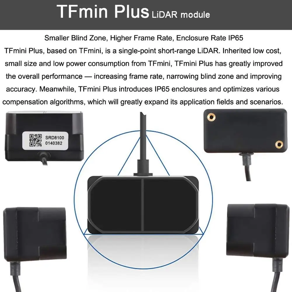 10 peças tfmini plus laser lid - Industrial Laser Rangefinder avaliação e preço