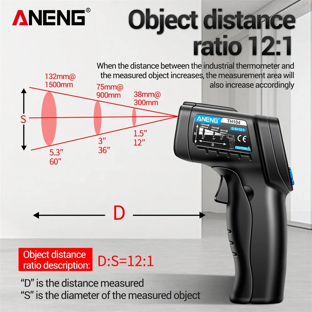 Termômetro Infravermelho Portá - Industrial Laser Thermometer Gun avaliação e preço